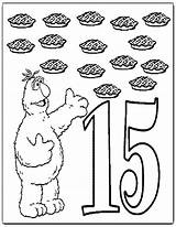 Number 15 Coloring Page  Nation sketch template