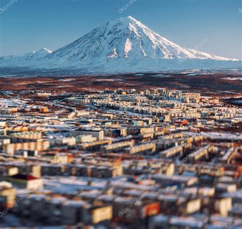 Petropavlovsk-Kamchatsky cityscape — Stock Photo © amoklv #43562963