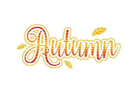 Autumn Word Art SVG Cut file by Creative Fabrica Crafts · Creative Fabrica