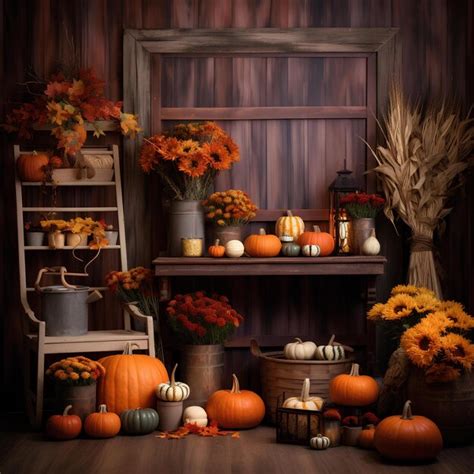 Premium AI Image | Create a cozy and inviting Autumn Pumpkin backdrop