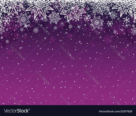 Purple christmas background with snowflakes Vector Image