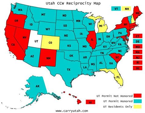 Concealed Carry Reciprocity Map 2023 - World Map