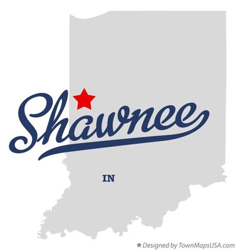 Map of Shawnee, IN, Indiana