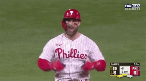 Excited Bryce Harper GIF by MLB - Find & Share on GIPHY