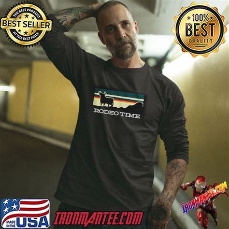 Dale brisby merch rodeo time sunset shirt - Ironmantee Premium ™ LLC