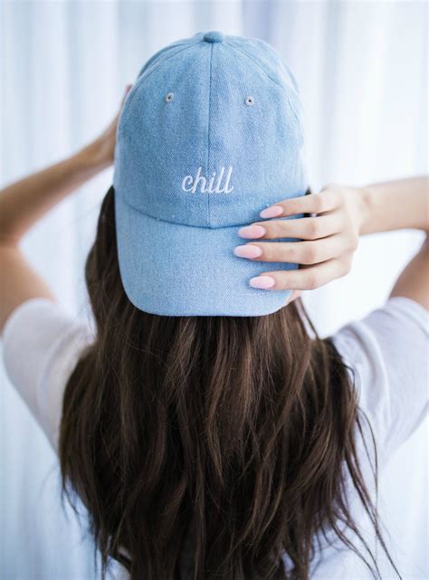 Embroidered Hat. Chill Hat. | Instagram profile picture ideas, Girl ...