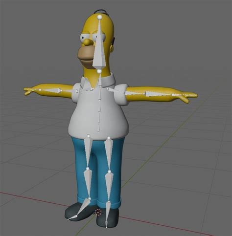 Homer Simpson 3D model rigged | CGTrader