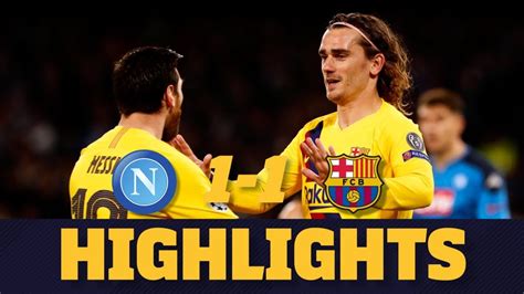 HIGHLIGHTS | Napoli 1-1 FC Barcelona - YouTube