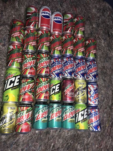 Mountain dew cans i saved thru the years. : r/mountaindew