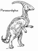 Parasaurolophus Coloring Page  Home sketch template