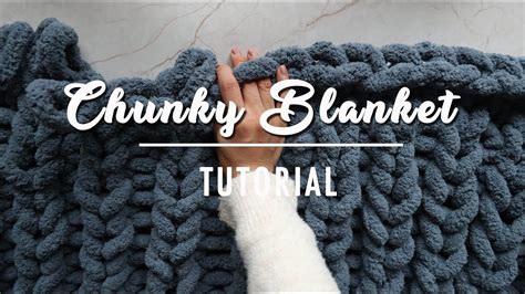 Crafty Mami | Hand Knit a Chunky Blanket | Simple Winter DIY! - YouTube