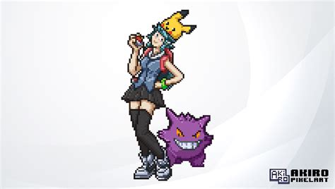 Pokemon Character Pixel Art - Character and Pokemon on Behance