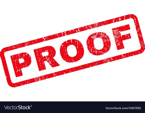 Proof rubber stamp Royalty Free Vector Image - VectorStock