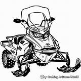 Snowmobile Coloring Pages  Free & Printable sketch template
