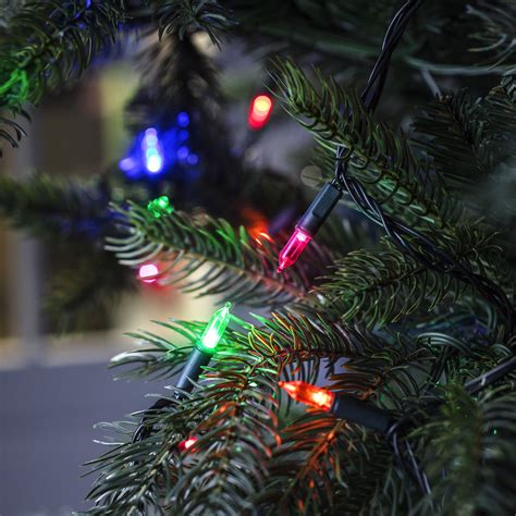 Multi Coloured LED Traditional Christmas Tree Lights | Lights4fun.co.uk