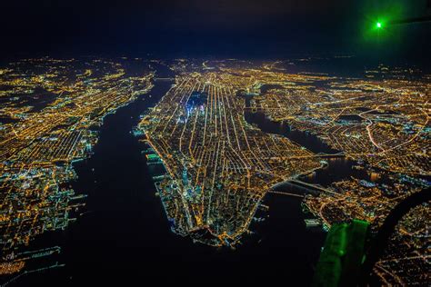 Aerial view of city during night time HD wallpaper | Wallpaper Flare