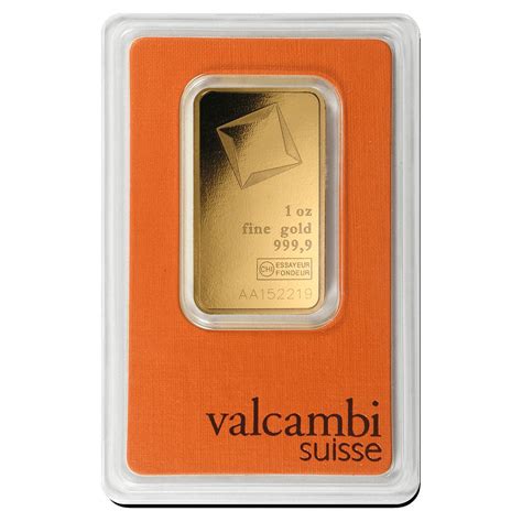 1 oz Valcambi Gold Bar in Assay .9999 Fine - Walmart.com