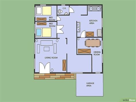 How Do You Draw A House Plan - Blue p