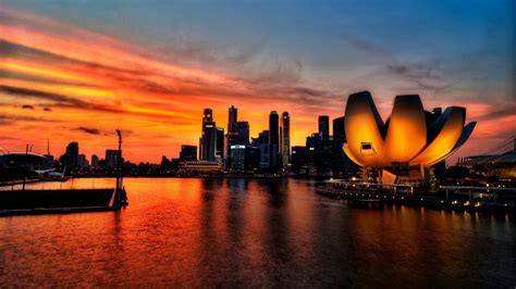 singapore, sky, sunset Wallpaper, HD City 4K Wallpapers, Images and ...