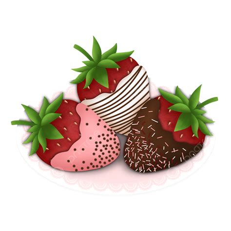 Chocolate Covered Strawberries Clip Art