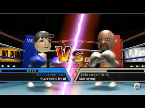 Wii Sports Boxing: Adriaan vs Champion Matt - YouTube