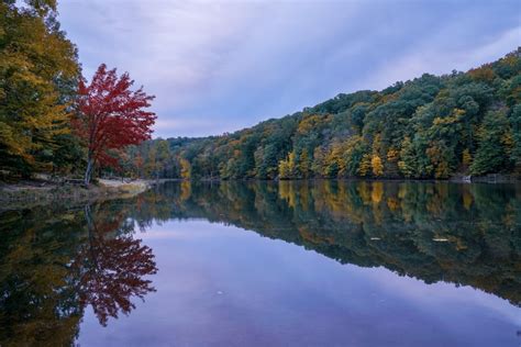 Ogle Lake. Brown County State Park. : Indiana