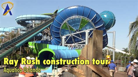 Ray Rush March 2018 Construction Update at Aquatica Orlando - YouTube