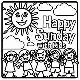 Happy Sunday Free Printable coloring Page  Download Print Or Color sketch template