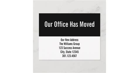 Our Office Has Moved Moving Announcement Postcard | Zazzle.com