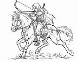 Historical Archers Coloring Pages sketch template