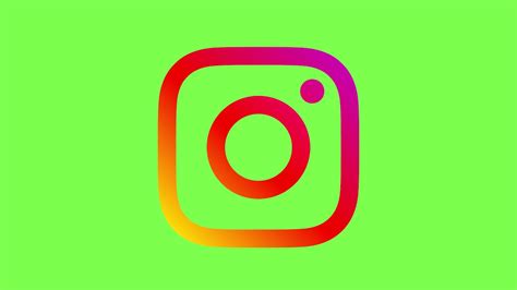 Instagram Logo - Icon Animated | Green Screen | Free Download | 4K 60 ...