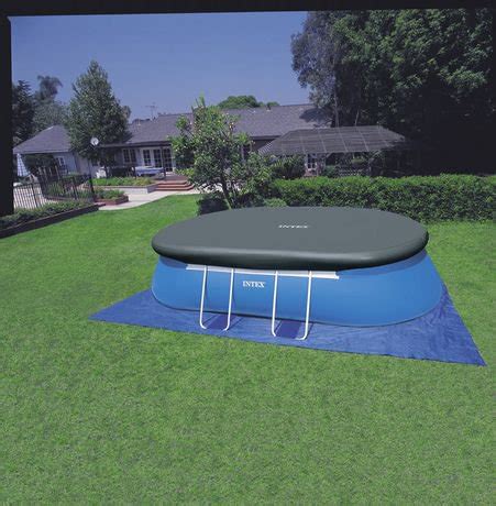 Intex 18ft x 10ft x 42in Oval Frame Pool Set | Walmart Canada