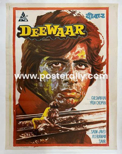 Buy Deewaar 1975 Original Bollywood Movie Poster - Posterally Studio ...