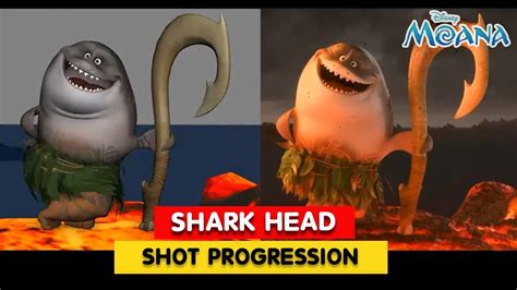 Moana | Shark Head Shot Progression | Minor Jose Gaytan ...