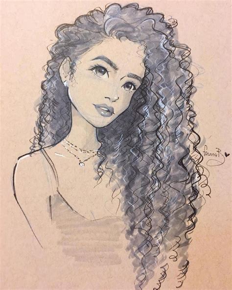 Curly hair Drawing Reference and Sketches for Artists