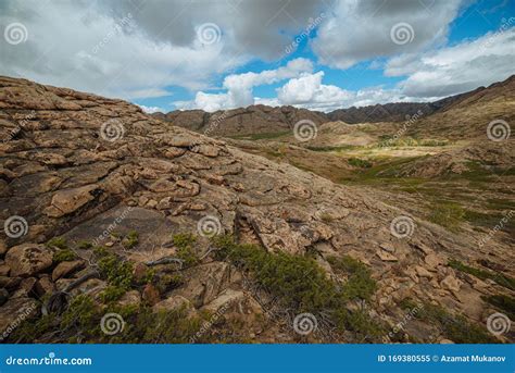 Landscape of Kazakhstan Steppe Stock Image - Image of desert, landscape ...