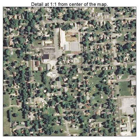 Aerial Photography Map of Carrollton, IL Illinois