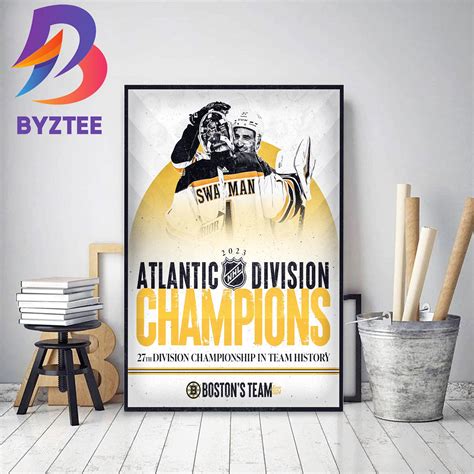 Boston Bruins Are NHL 2023 Atlantic Division Champions Decor Poster ...