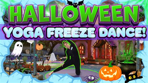 Halloween Yoga Freeze Dance! - Cosmic Kids