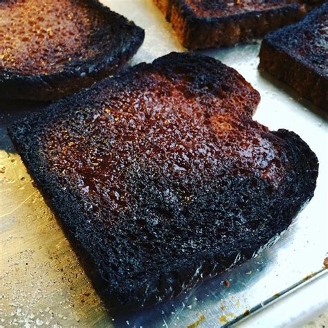 She burns toast just like the rest of us. | Burnt toast, Food, Burnt food