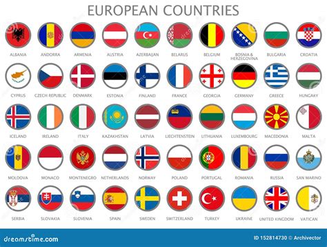 All National Flags of the European Countries Stock Vector ...