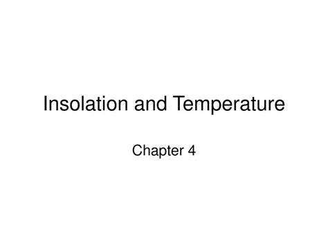 Insolation and Temperature - ppt download