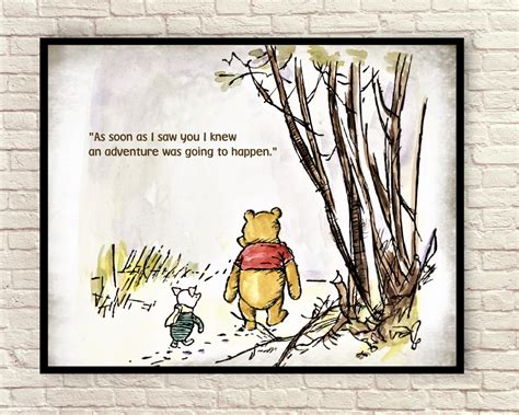 Classic Winnie the Pooh Pooh Wall Art Winnie the Pooh Art | Etsy