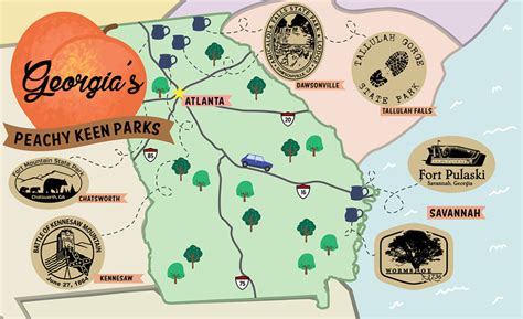 State Parks In Georgia Map - Ricky Christal