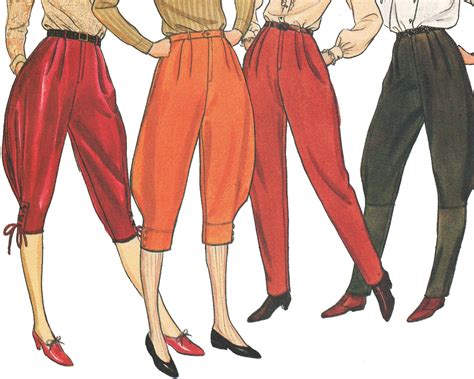 1980s Knickers Pattern Jodhpurs Riding Breeches Pants Pattern For Women Vintage Sewing Pattern ...