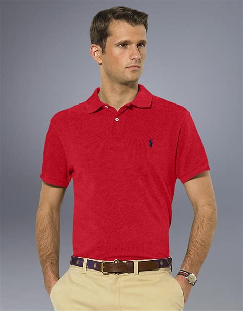 Polo Ralph Lauren Classic-fit Mesh Polo Shirt in Red for Men (RL2000 Red) | Lyst