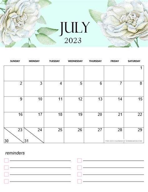 July 2023 printable calendar cute Horse Calendar, July Calendar, Monthly Calendar, Calender, Diy ...