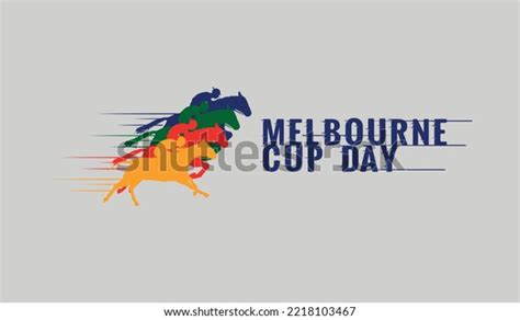 Melbourne Cup Day Typography Logo Vector Stock Vector (Royalty Free ...