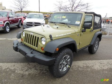 Commando Green 2013 Jeep Wrangler Rubicon 4x4 Exterior Photo #74021379 | GTCarLot.com