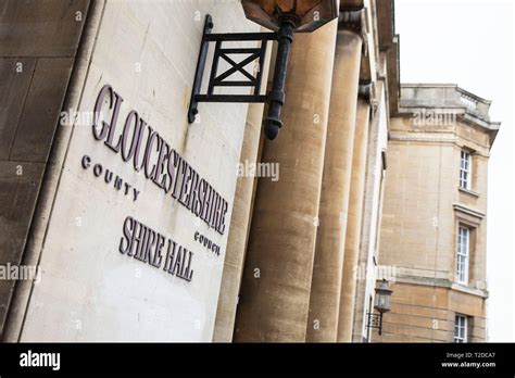 Signage outside Gloucestershire County Council Shire Hall building in ...